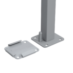 Šoninė markizė pilkos spalvos 200 x 350 cm2