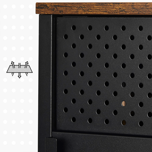 Industrinio stiliau TV staliukas |Iki 55 colių televizoriui | 40 x 120 cm | Ruda