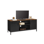 Industrinio stiliau TV staliukas |Iki 55 colių televizoriui | 40 x 120 cm | Ruda