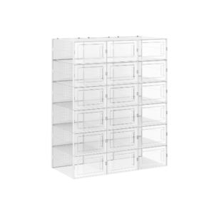 18 Plastikinių batų dėžučių rinkinys