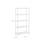 Bambukinė 5 pakopų lentyna vonios kambariui