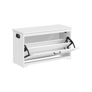 Batų spintelė su atveriamu stalčiumi | Balta