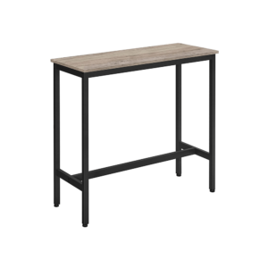 Industrinio stiliaus baro stalas | 40 x 100 cm | “Rustic” pilka