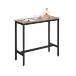 Industrinio stiliaus baro stalas | 40 x 100 cm | “Rustic” pilka