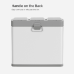 Šiukšlių dėžė su 3 skyriais ir pedalais 24l