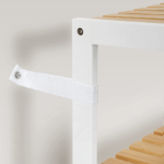 Bambukinė vonios lentyna su 3 lygiais