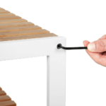 Bambukinė vonios lentyna su 3 lygiais