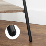 Juodos spalvos paltų stovas su 2 skyriais Drabužių kabykla