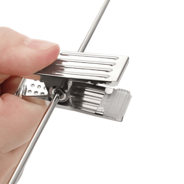 Pilkos aksominės pakabos kelnėms, 12 vnt