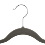 Pilkos aksominės pakabos kelnėms, 12 vnt