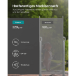 Antracito spalvos šoninė markizė 180x300cm (5)