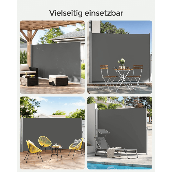 Antracito spalvos šoninė markizė 180x300cm (7)