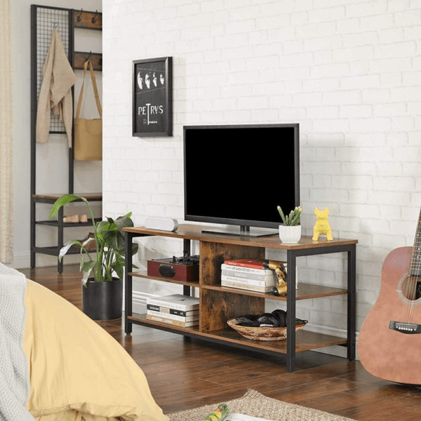 “Rustic” stiliaus TV staliukas | 4 lentynos | 40 x 110 cm