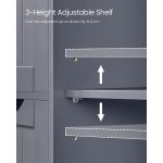 Antracito spalvos vonios spintelė 30 x 55 x 82 cm