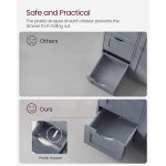 Antracito spalvos vonios spintelė 30 x 55 x 82 cm