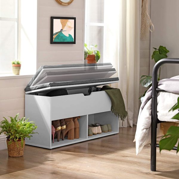 Batų spintelė su atverčiamu skyreliu | 2 lentynos