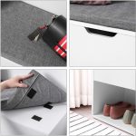 Batų spintelė su atverčiamu skyreliu | 2 lentynos