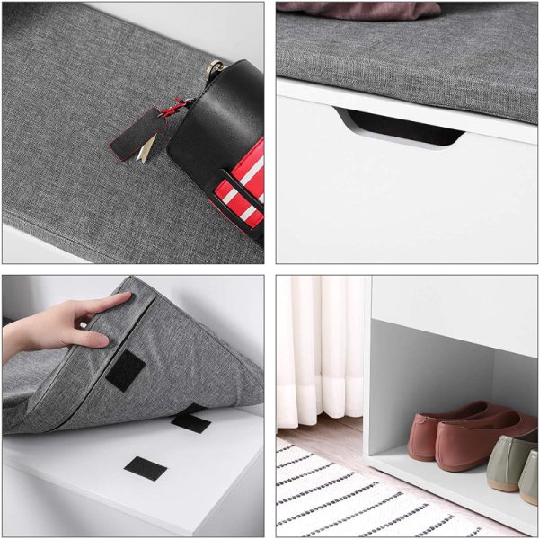 Batų spintelė su atverčiamu skyreliu | 2 lentynos