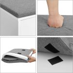 Batų spintelė su atverčiamu skyreliu | 2 lentynos