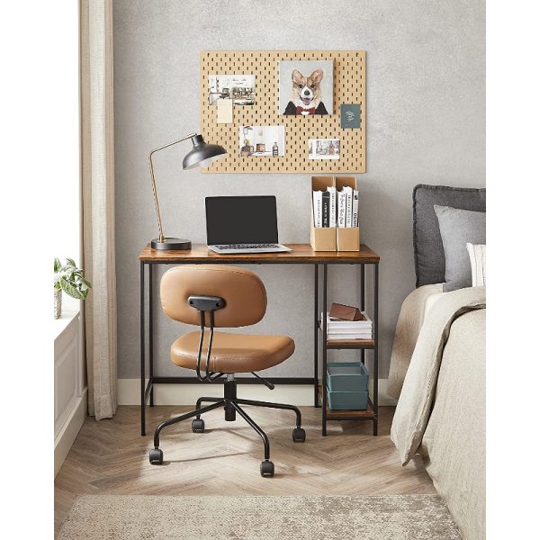 Industrinio stiliaus rašomasis stalas su lentynėlėm 50 x 100 x 75 cm (2)