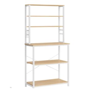 Virtuvės papildoma pastatoma lentyna 40 x 60 x 167 cm (balta)