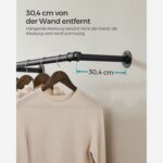 Industrinio stiliaus sieninė kabykla rūbams | Taupanti vietą | Apkrova iki 68 kg
