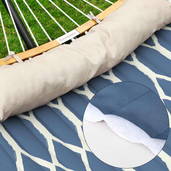 Hamakas su mėlynais ir smėlio spalvos deimantais