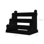 Apyrankių stovas aksominis juodas