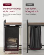 Skalbinių krepšys su 2 skyriais | Metalinis rėmas | Juoda lentyna