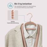 50 aksominių drabužių pakabų rinkinys šviesiai žalios spalvos