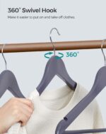 Medinė pakaba medinė pasukama pilkai sidabrinė