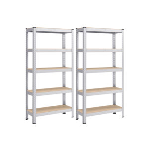 Sunkios lentynos su sidabriniu plieno rėmu | 75 x 30 x 150 | 650 kg