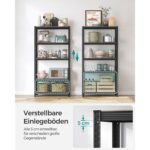 Reguliuojama Pastatoma lentyna su 5 lentynomis | 100 x 50 x 200 cm | 875 kg