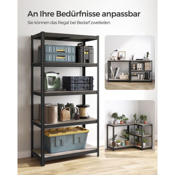 Reguliuojama Pastatoma lentyna su 5 lentynomis | 100 x 50 x 200 cm | 875 kg