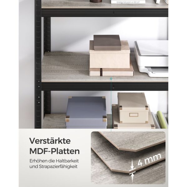 Reguliuojama Pastatoma lentyna su 5 lentynomis | 100 x 50 x 200 cm | 875 kg