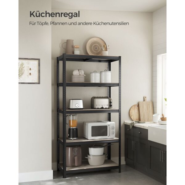 Reguliuojama Pastatoma lentyna su 5 lentynomis | 100 x 50 x 200 cm | 875 kg