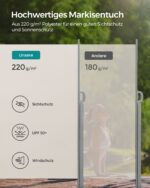 Ištraukiamas šoninis tentas 200 x 350 cm