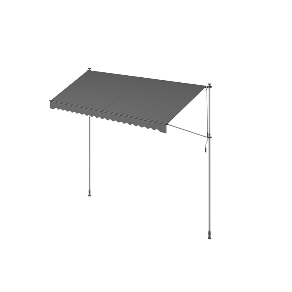 GSA402G02-1 Pritvirtinamas tentas apsaugai nuo saulės 400 x 120 cm antracito spalvos