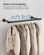 30 x 84 x 7 cm sieninis drabužių turėklas, kurio keliamoji galia – 60 kg