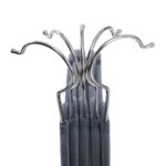 Aksominė paltų pakaba 20 vienetų Šviesiai pilka