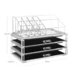 Kosmetikos organizatorius 3 dideli stalčiai