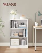 Lentyna su 3 skyriais | 60 x 24 x 93 cm | Balta