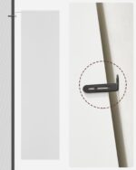 Lentyna su 3 skyriais | 60 x 24 x 121,5 cm | Balta