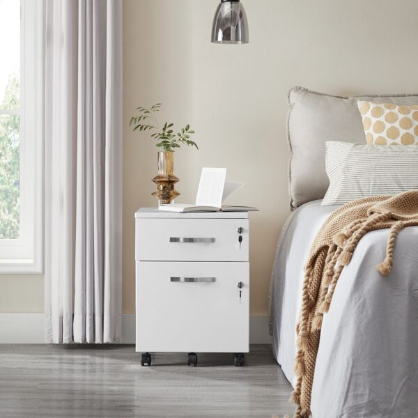 Mobili spintelė | 2 užraktai  |  Balta