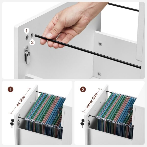 Mobili spintelė | 2 užraktai  |  Balta