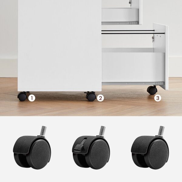 Mobili spintelė | 2 užraktai  |  Balta