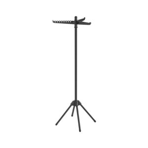 Džiovyklė su 3 besisukančiomis rankenomis ir 4 kojomis, juodas