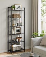Industrinio stiliaus lentyna | 66 x 30 x 186 cm | 6 lentynos