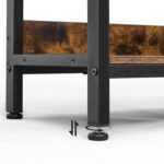 Pramoninio stiliaus plati lentyna | Staliukas konsolė | 120 x 33 x 80 cm | Ruda