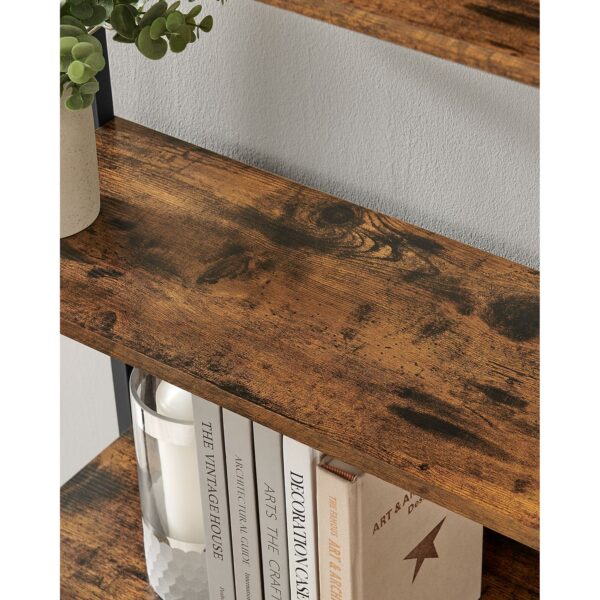 Pramoninio stiliaus knygų lentyna | 9 skyriai | 60 x 30 x 186 cm | Ruda